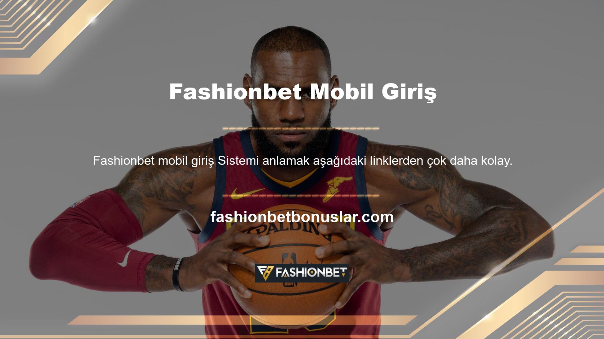 Örneğin, aşağıdaki Fashionbet mobil giriş bağlantısı Fashionbet